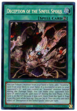 Yugioh Deception of the Sinful Spoils - Rage of the Abyss Holo English NM - Image 1