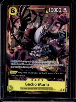 2026 One Piece Azure Sea's Seven Gecko Moria Super Rare #OP14-104 - Image 1
