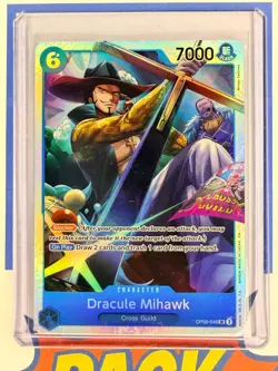 Dracule Mihawk SR Super Rare OP09-048 One Piece CCG + Bonus - Image 1