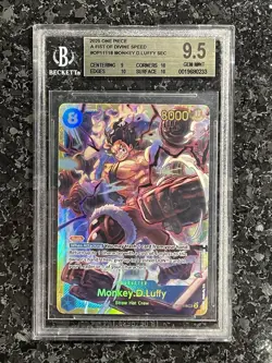 2025 One Piece Monkey D. Luffy Divine OP11-118 Alternate Art BGS 9.5 - Image 1