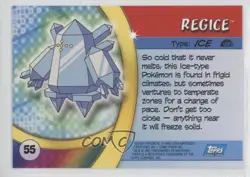 Regice Topps Pokemon Advanced Challenge #55 2004 - Image 2