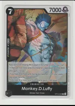 Monkey.D.Luffy - Rare One Piece Card OP15-092 R - Image 1