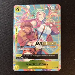 Jewelry Bonney Heroines Battle Winner Pack P-113 One Piece Promotion Holo NM - Image 1