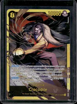 2026 One Piece Azure Sea's Seven Crocodile Secret Rare Alt Art Manga #OP14-120 - Image 1