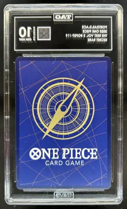 2025 One Piece The Best Vol. 2 Portgas D. Ace Promo Secret Rare #OP07-119 TAG 10 - Image 2