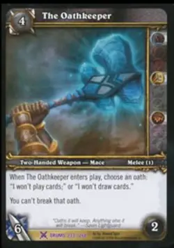 Heavy Play WoW TCG The Oathkeeper Drums of War World of Warcraft - Image 1
