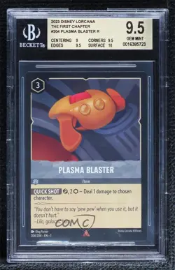 2023 Disney Lorcana - The First Chapter 1 Plasma Blaster #204 BGS 9.5 GEM MINT - Image 1