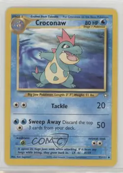 Croconaw Pokemon Neo Genesis #32 2000 - Image 1
