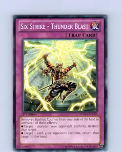 Yu-Gi-Oh TCG Six Strike - Thunder Blast SDWA-EN039 1st Edition Common Card NM - Image 1