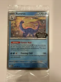 Aurorus 024/088 Cosmo Holo Stamped SEALED PROMO Perfect Order Pokemon Card - Image 1