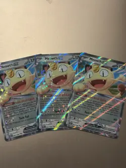 Meowth ex 062/088 - 2026 Perfect Order Double Rare Holo - Pokemon Card NM x3 - Image 1