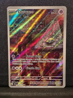 Pokemon Drowzee TCG Scarlet & Violet Base Set Holo Card 210/198 Illustration A - Image 1