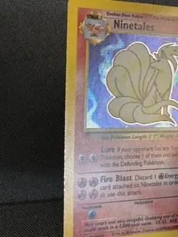 Pokemon TCG Base Set 2 Ninetales Holo Rare Card 13/130 | LP - Image 3