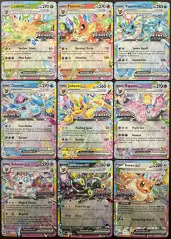 Prismatic Evolutions Eeveelutions Complete Set Stamped EX Promo Card Lot 9/9 - Image 1
