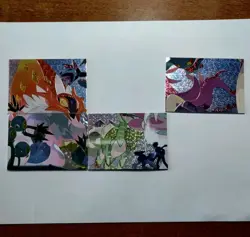 Pokemon Eif Origins 2.0 Puzzle Pieces 4, 6, 7, 8 non-TCG X4 Cards Lot Of 4 - Image 1