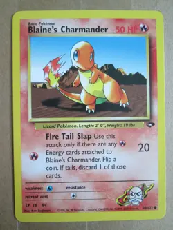 Blaine's Charmander - 60/132 - Common WOTC TCG—Gym Challenge Pokemon Card - Image 1
