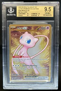 2023 Pokemon SV 151 Ultra Premium Mew Ex UR Metal Card #205/165 BGS 9.5 - Image 1