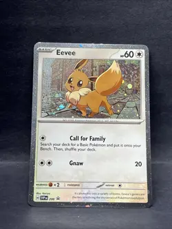 Pokemon TCG Eevee SWIRL 200 Scarlet & Violet Black Star Promo Holo Card NM - Image 1