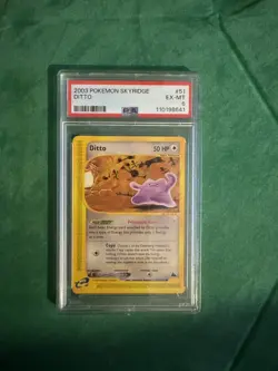 Ditto 51/144 Skyridge Set Pokemon Card PSA 6 Non Holo - Image 1