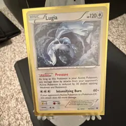 Lugia 78/124 Fates Collide Rare Basic English Diving Pokemon Card Cracked Holo - Image 1