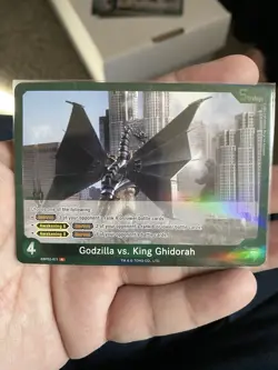 TOHO Godzilla vs. King Ghidorah Strategy R Holo Godzilla Card Game EBP02-071 - Image 1