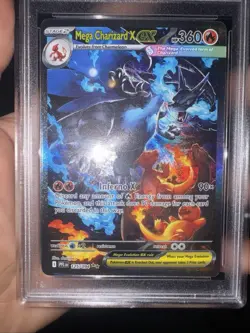 Pokemon Mega Charizard X EX 125/094 Phantasmal Flames Holo Rare 360HP Card - Image 1
