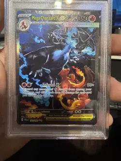 Pokemon Mega Charizard X EX 125/094 Phantasmal Flames Holo Rare 360HP Card - Image 4