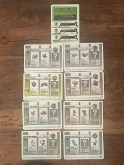 Complete Pokemon Battle-e Iron Defense Set - 8 Trainer Cards + Battle Record Car - Image 1