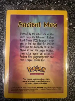 Ancient Mew Holo Promo Pokemon TCG Card - Damaged - Image 5