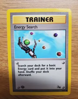 5 Card Lot 1999 Pokemon Fossil 1st Edition. Kabuto,Slowpoke,Shellder,Zubat,Train - Image 4