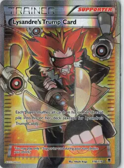 Lysandre's Trump Card (118 Full Art) Ultra Rare XY - Phantom Forces 118/119 LP H - Image 1