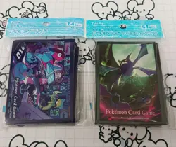 Pokemon Card Deck Shields Night Arcade Crobat Premium Sleeves Set of 2 - Image 1
