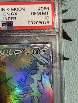 Pokemon Moltres Zapdos Articuno GX HR PSA 10 Japanese Sun Moon Card - Image 3