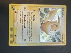 Pokemon TCG. Pikachu 012 Nintendo Black star Promo Holo 2003 E-reader Card NM - Image 1