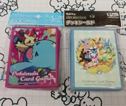 Pokemon Card Deck Sleeves Mimikyu Snorlax Eeveelutions Set of 2 Unopened - Image 1