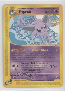 Espeon Pokemon e-Card Series Aquapolis #11 2002 - Image 1