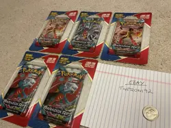 Pokemon TCG: Paradox Rift Sealed Booster Pack w/ Bonus Foil Card (LOT OF 5!) - Image 1