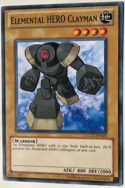 Yu-Gi-Oh! TCG Elemental HERO Clayman LCGX-EN005 Common Unlimited Edition - Image 1
