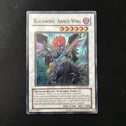 Yu-Gi-Oh! Blackwing Armed Wing RGBT-EN041 Super Rare Unlimited Near Mint - Image 1