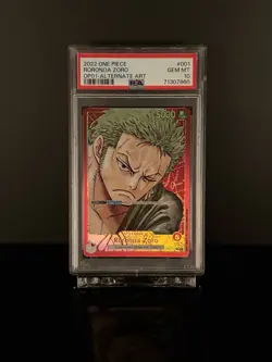✅PSA 10 Roronoa Zoro Alternate Art - Romance Dawn OP01 #001 One Piece English - Image 1