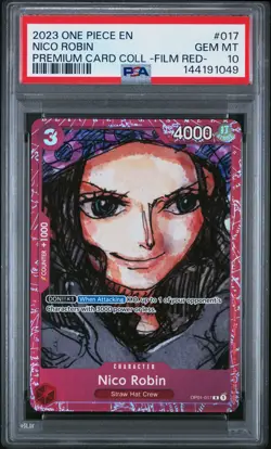2023 ONE PIECE PREMIUM COLLECTION ONE PIECE FILM RED #017 NICO ROBIN PSA 10 - Image 1