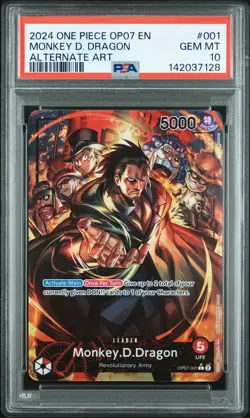 2024 ONE PIECE 500 YEARS IN THE FUTURE ALT ART #001 MONKEY D. DRAGON PSA 10 - Image 1