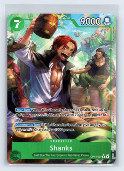Shanks Alternate Art 2026 One Piece Azure Sea's Seven Slash #OP14-027 R - Image 1