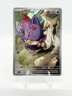 Pokemon TCG N's Zorua SVP 189 Journey Together ETB Black Star Promo Card - NM - Image 3