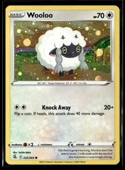 Wooloo - (Cosmos Holo) 222/264 Holo Miscellaneous Cards & Products NM EN-752 - Image 1