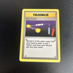 Pokemon Item Finder 74/102 Base Set WOTC Star Rare Trainer Card Collection 1999 - Image 1