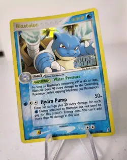 Blastoise 14/100 - Crystal Guardians *DMG* STAMPED Reverse Holo Pokemon Card - Image 2