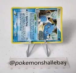 Blastoise 14/100 - Crystal Guardians *DMG* STAMPED Reverse Holo Pokemon Card - Image 3