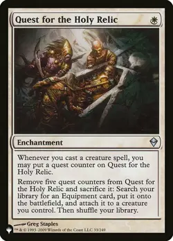 QUEST FOR THE HOLY RELIC x4 mtg NM-M The List Unc 4 card Zendikar - Image 1