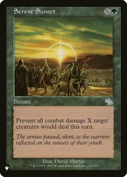 SERENE SUNSET x4 mtg NM-M The List Unc 4 card Judgment - Image 1